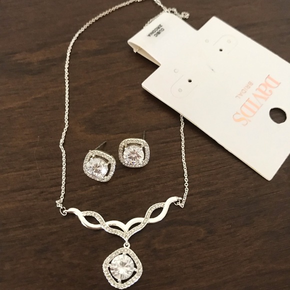 David's Bridal Jewelry - CZ bridal set